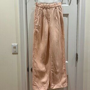 Aritzia Wilfred The Effortless Pant™ Linen, Coral Blush, Size 00
